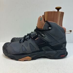 GOOD Salomon X ULTRA 4 MID GORE-TEX Women's Hiking Boot Gray Lightweight 8